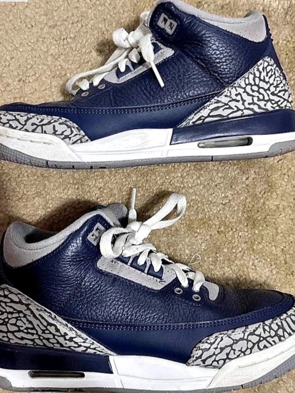 Jordan Air Jordan 3 Retro Georgetown (Midnight Navy) GS SIZE 6.5